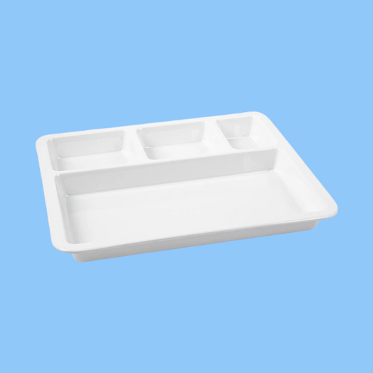 Heena's Haven Melamine Square 4 Compartment Divided Platter 28 cm