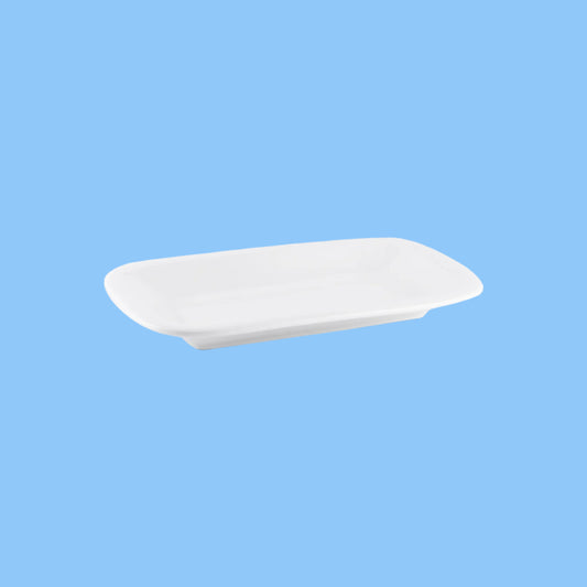 Heena's Haven Ivory Porcelain Rectangular Plate