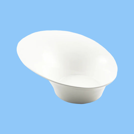 Heena's Haven Ivory Porcelain High-Low Bowl