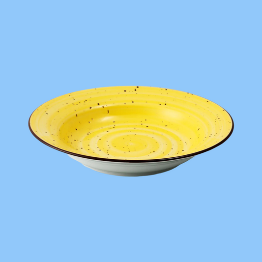 Heena's Haven Color Glaze Porcelain Soup Plate