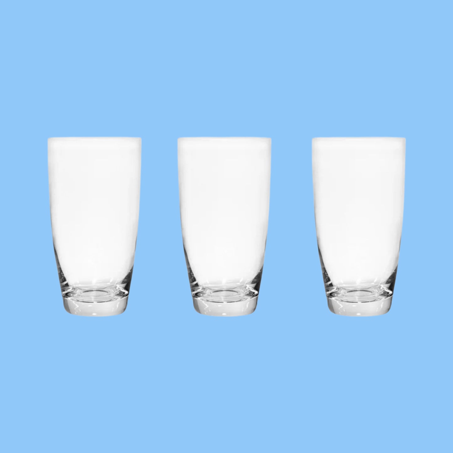 Heena's Haven Glass 3 Pieces Domino Tumbler 400 ml