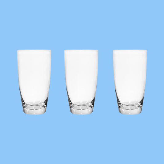 Heena's Haven Glass 3 Pieces Domino Tumbler 400 ml