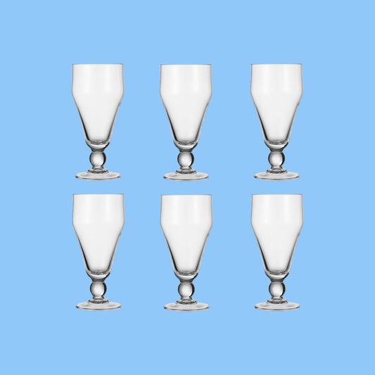 Heena's Haven 6 Pieces Cone Glass 450 ml Set