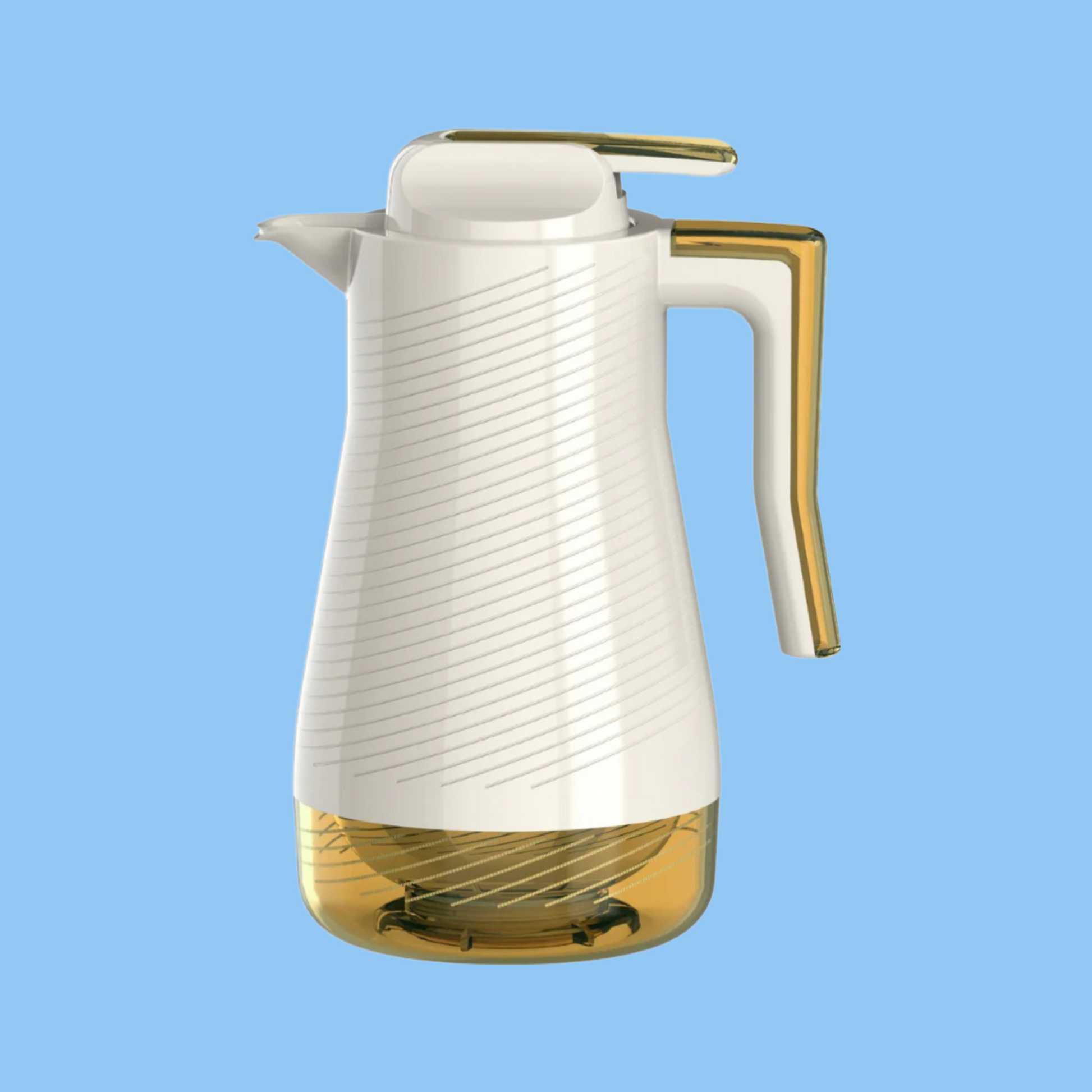 Heena's Haven Safari White Amber Vacuum Tea & Coffee Flask 700 ml & 1 Liter - Heena's Haven