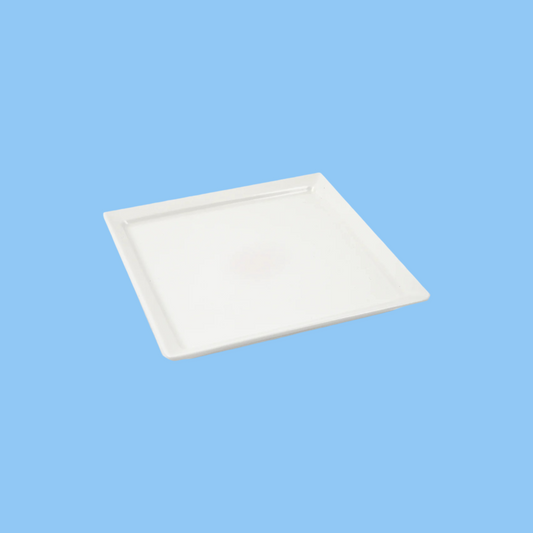 Heena's Haven 3 Piece Ivory Square Plates Set