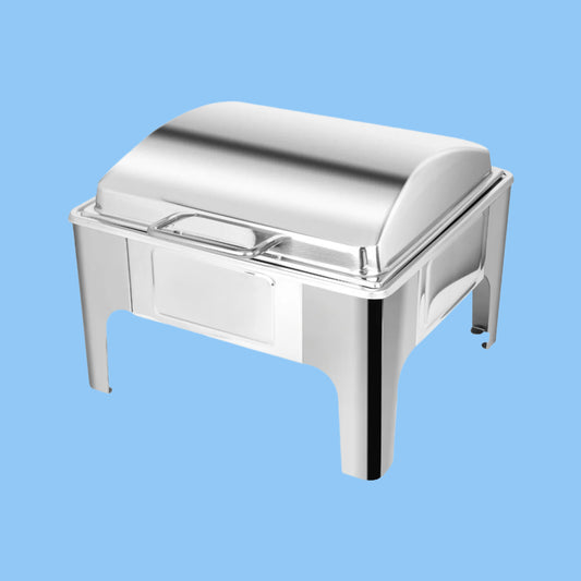 Heena's Haven Stainless Steel 5.5 Liters 2/3 Square Chafing Dish
