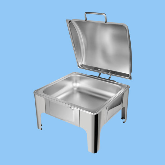 Heena's Haven Stainless Steel 5.5 Liters 2/3 Square Chafing Dish