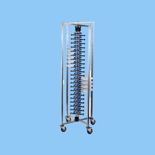 Heena's Haven Iron 84 Plates Mobile Rack 191 cm - Heena's Haven