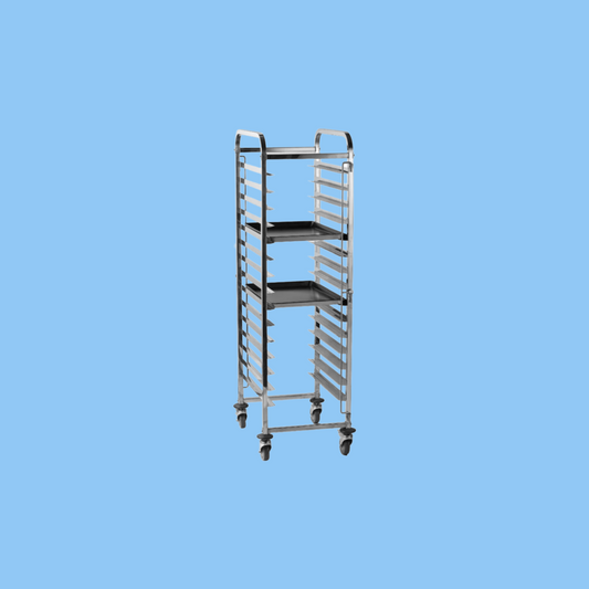 Heena's Haven Stainless Steel European Sheet Pan 15 Tier Trolley , 46.6 cm x 62 cm - Heena's Haven