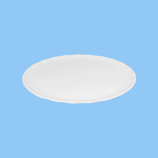 Heena's Haven Melamine Round Wavy Edge Serving Platter
