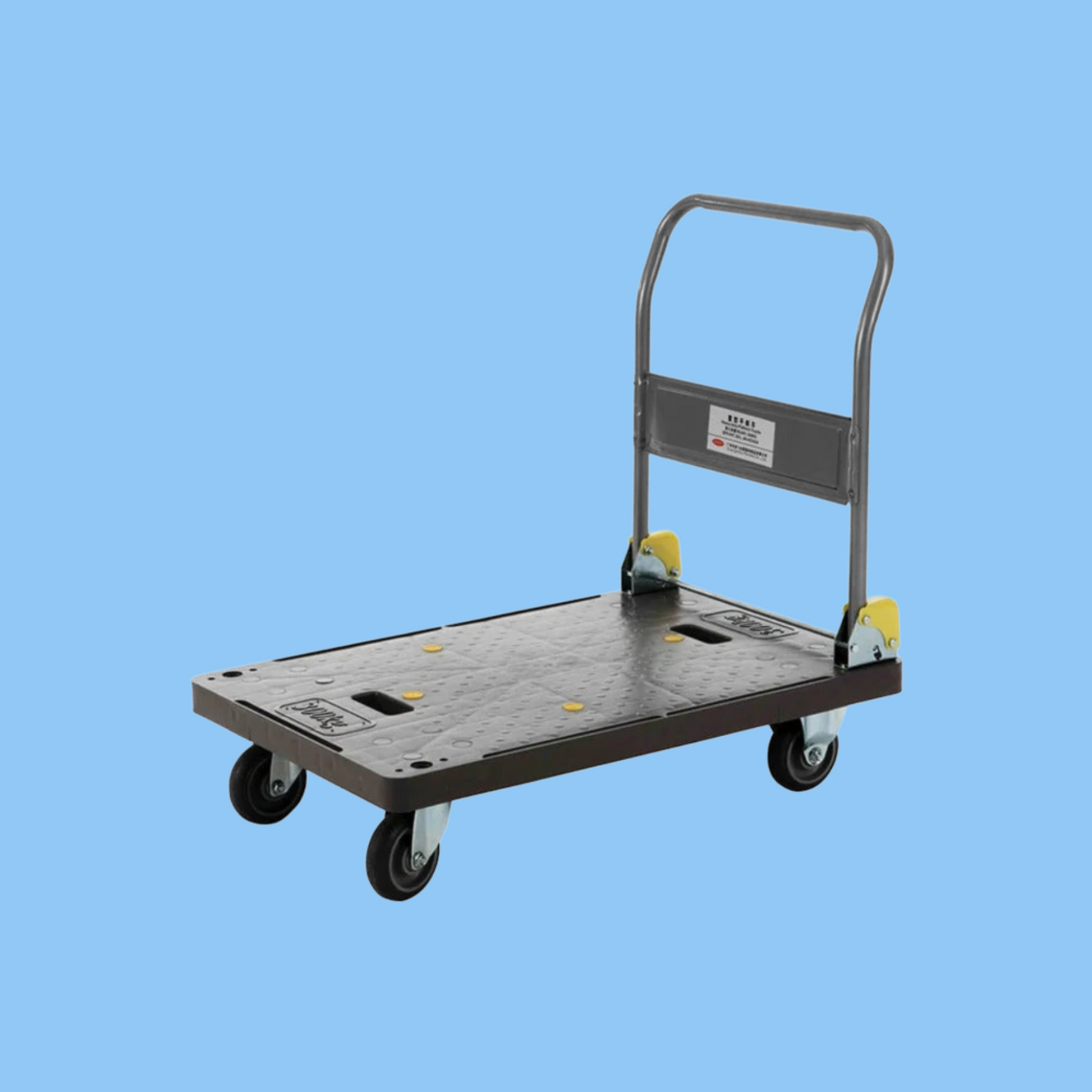 Heena's Haven Grey Stainless Steel Heavy-Duty Platform Trolley, 300 kg - Heena's Haven